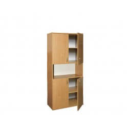 Bookcase half-closed 4-door (depth 380mm)